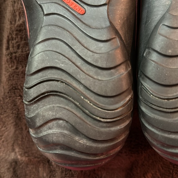 LANDS END All Weather Moccasins Orange Leather Sz 8 - Picture 9 of 12